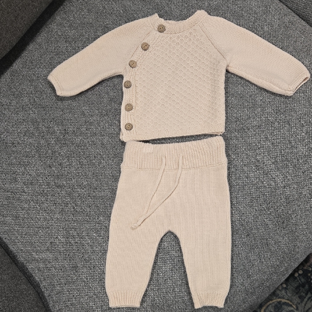 Cream Kids Matching Set